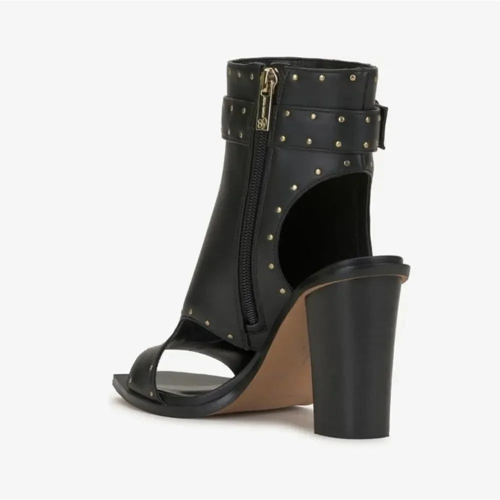 BRAND NEW JESSICA SIMPSON WOMEN'S ROCHHA OPEN TOE BOOTIE MID CALF BOOT S2